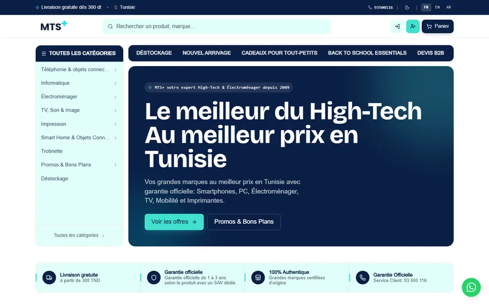 MTS+, high-tech et électroménager